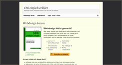Desktop Screenshot of css-einfach.de